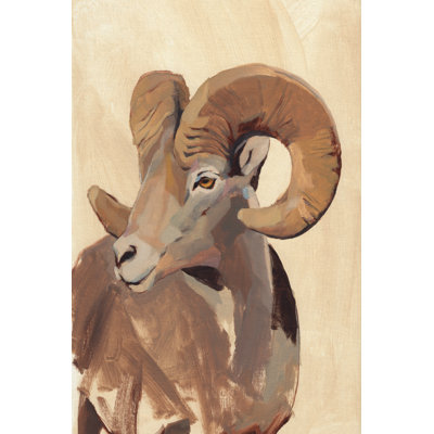 Ochre Ram II - Wrapped Canvas Painting