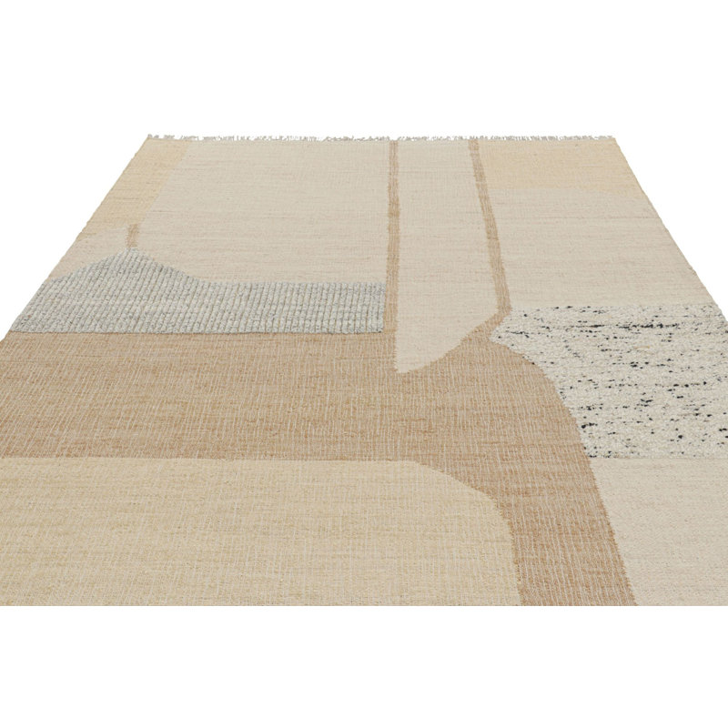 Kilim And Flatweave Area Rug, Rectangle 8' x 10'