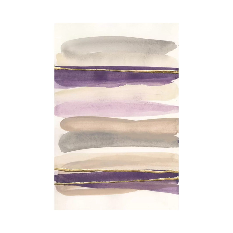Gilded Amethyst I by Chris Paschke - Wrapped Canvas Painting, 66.04 cm H x 45.72 cm W x 3.175 cm D