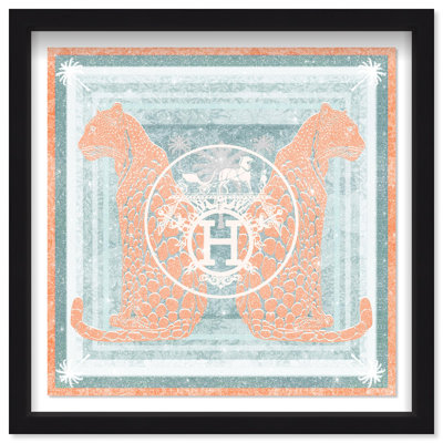 Casablanca to Paris Peach Framed Graphic Art