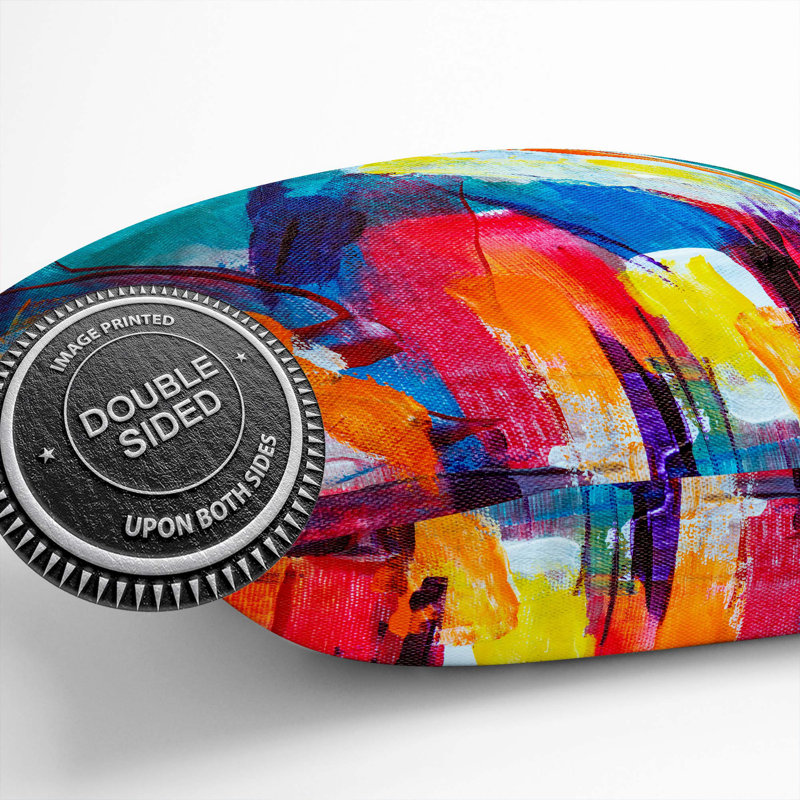 Abstract Square Throw Cushion, 55 x 55 cm