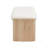 Sandy Rubberwood Bench With Soft Cushion Seat