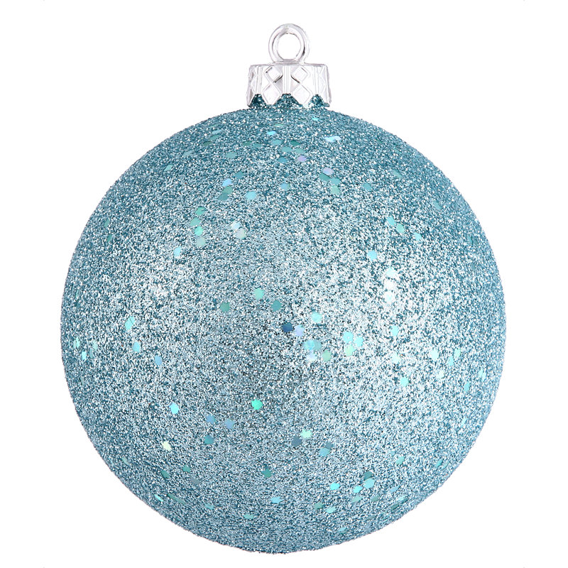 Ornements en boule, H 10 po x l 10 po x P 10 po, Bleu pastel