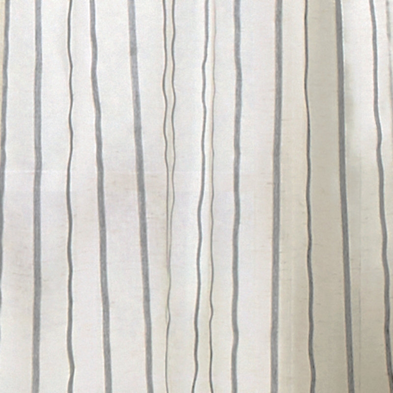Gray Sheer Tie Top Window Valance and Tiers Set