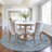 Machine Washable Indoor/Outdoor Xhevrie Denim Rug-449823867