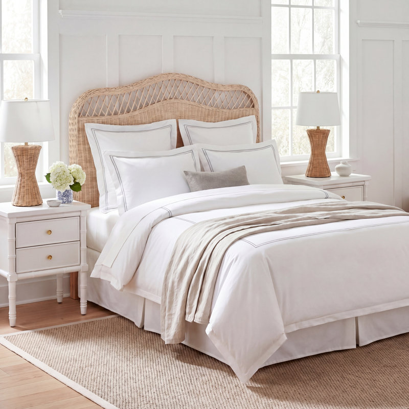 Almus Headboard, Full, White Washed