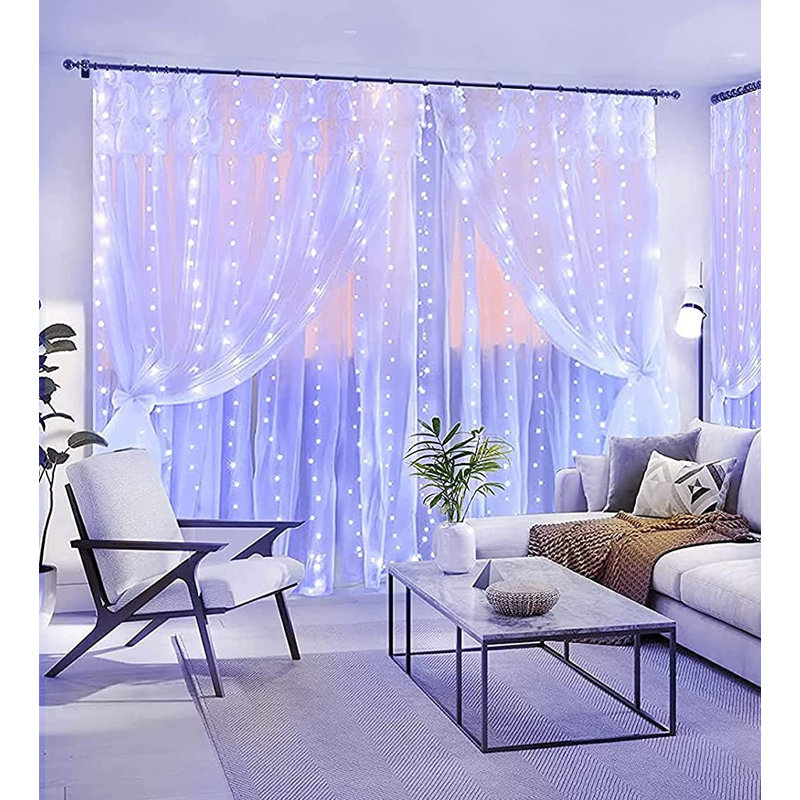 Tenley 300cm LED Battery Powered 300 - Bulb Curtain String Light