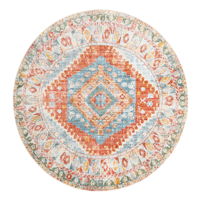 Haefner Oriental Indoor Rug, Round 8'2"