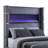 Haven Grey Upholstered Queen Bed