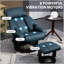Fauteuil inclinable de massage avec repose-pieds pivotant sur 360 °-169324854