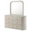 Commode 6 tiroirs avec miroir Ibby