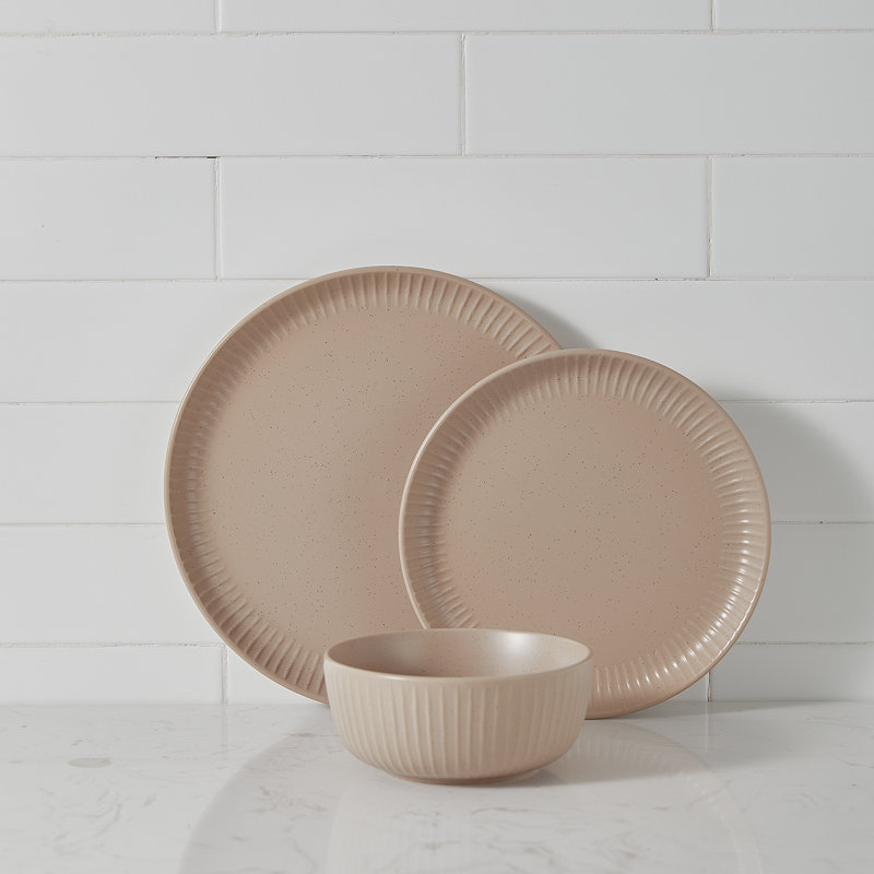 Service de table 24 pièces Stone Lain Logan, Beige