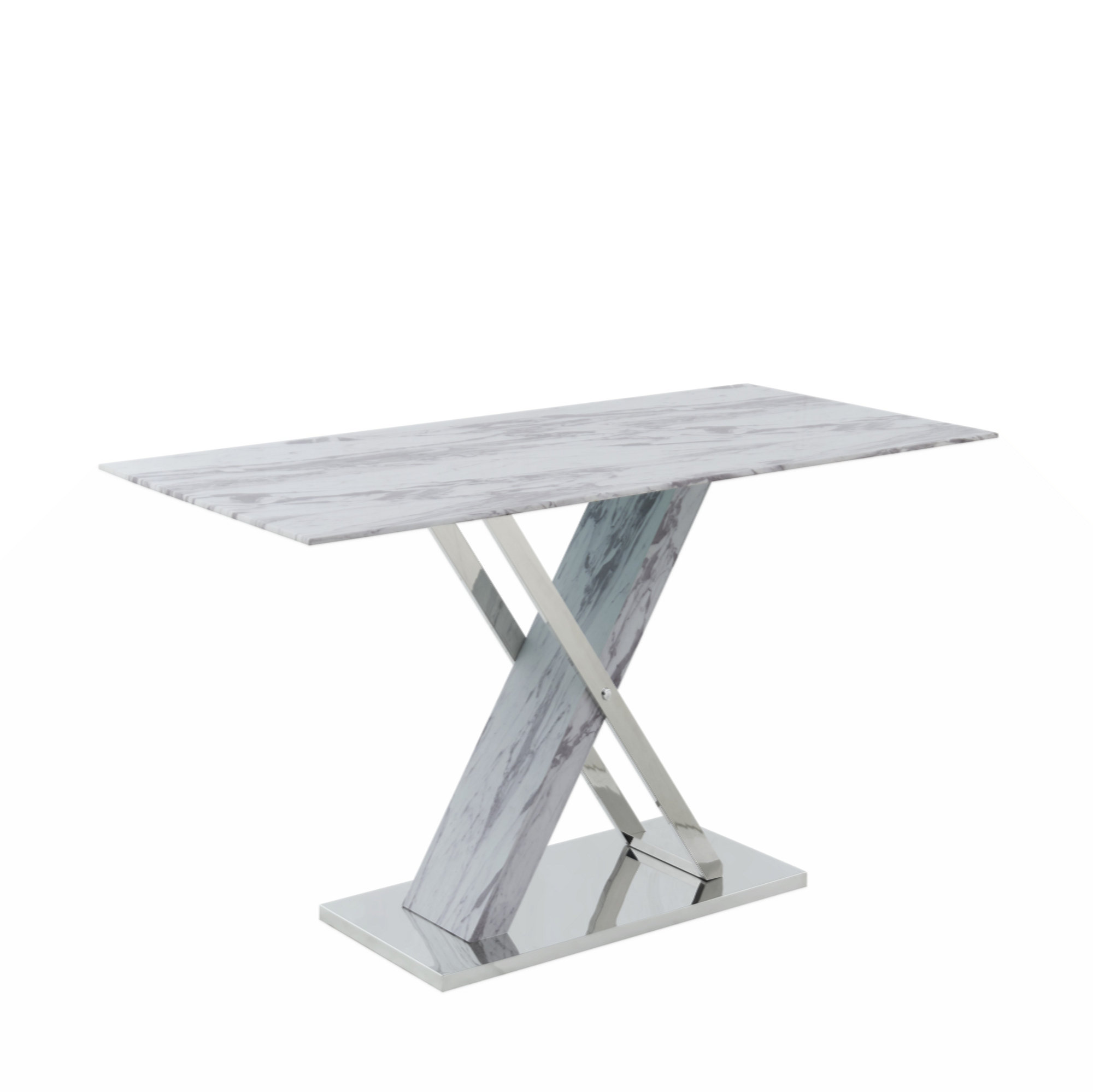 Brayden Studio® RECTANGULAR WHITE DINING TABLE | Wayfair