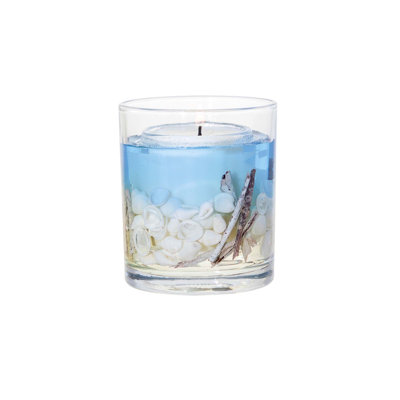 Scented Unscented Flameless Tumbler Candle with Glass Holder