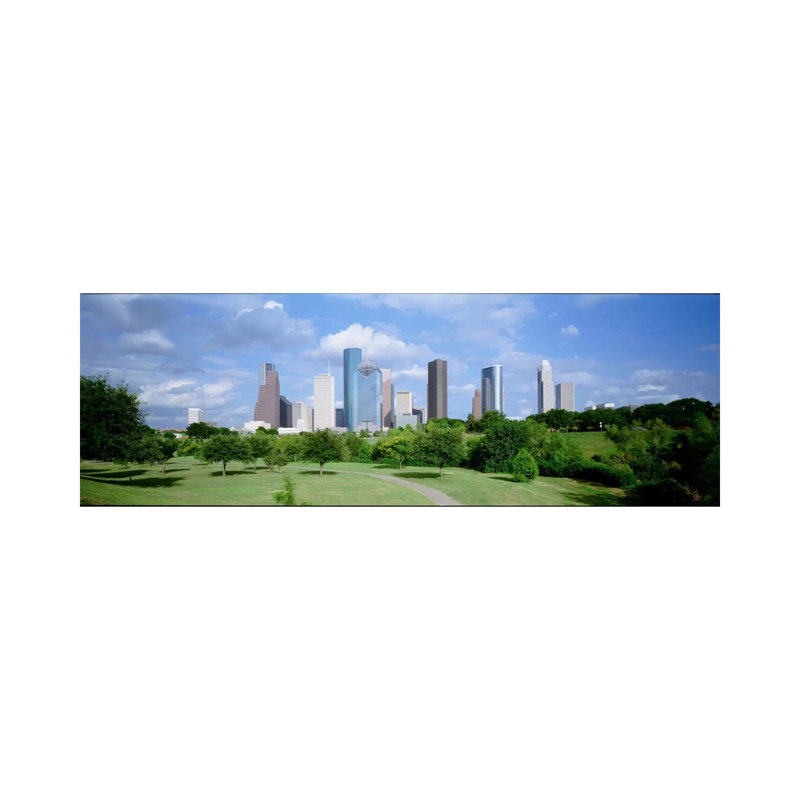 Cityscape, Houston, TX by Panoramic Images - Wrapped Canvas Panoramic Print, 121.92 cm H x 40.64 cm W x 1.91 cm D