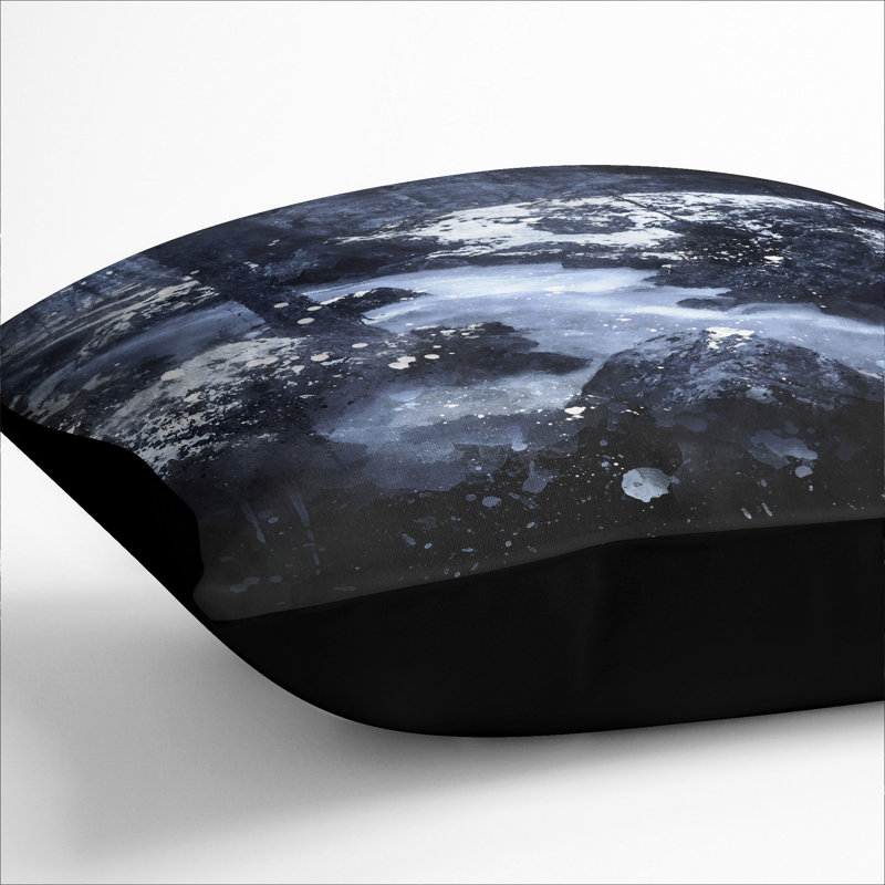 Square Cushion, 40cm H x 40cm W x 15cm D, Black
