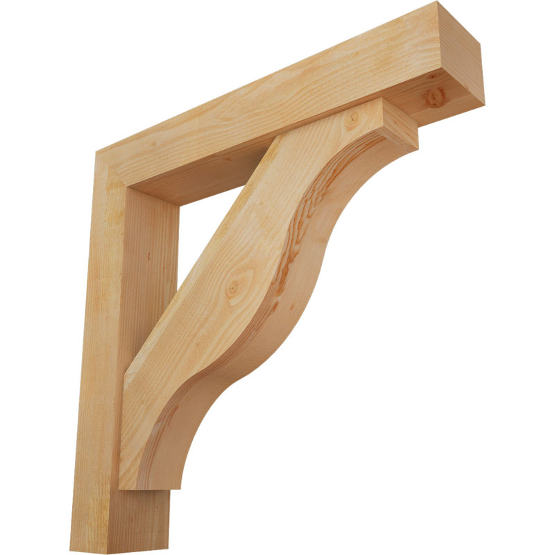 Support Funston Block avec support décalé, 44 x 44, Sapin Douglas de l 8 po (scié brut)
