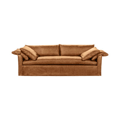 Cassiano Top Grain Leather Slip Cover Sofa