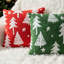 Abstract Red + Green Backrest Cushion
