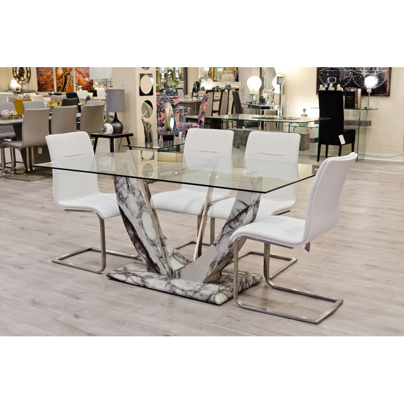 Eunice 4 - Person Dining Set
