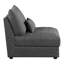 Fauteuil rembourré à peine noir