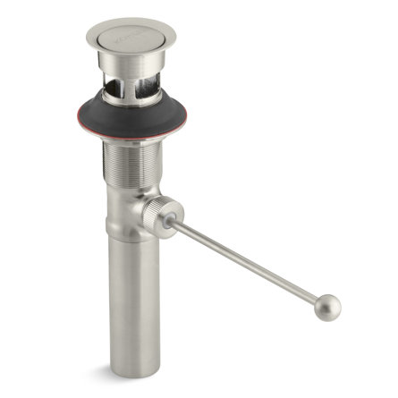 Premier Exposed 1.25" Pop-Up Bathroom Sink Drain With Overflow