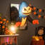 Tête de citrouille d'Halloween gonflable fantôme