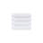 4-Piece 100% Cotton Quick Dry Diagonal Ribbed 4Pcs Hand Towel Set, White