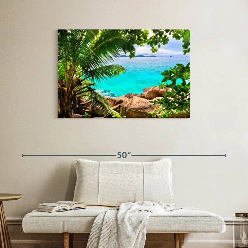 Paysage Gillard Seychelles, H 26 po x l 39 po