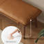 Banc rembourré brun + bois massif-124495279