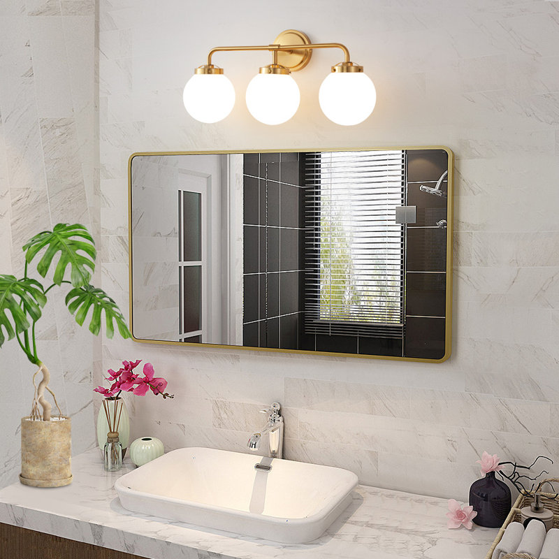 Jaxon Dimmable Vanity Light, Bulbs not Included, 3, Gold