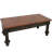 Copper & Turned Leg Coffee Table