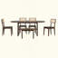 Ensemble de table de salle à manger 6 pièces avec banc, ensemble de chaises de table ovales pour 6 personnes, ensemble de salle à manger de style moderne-893169566