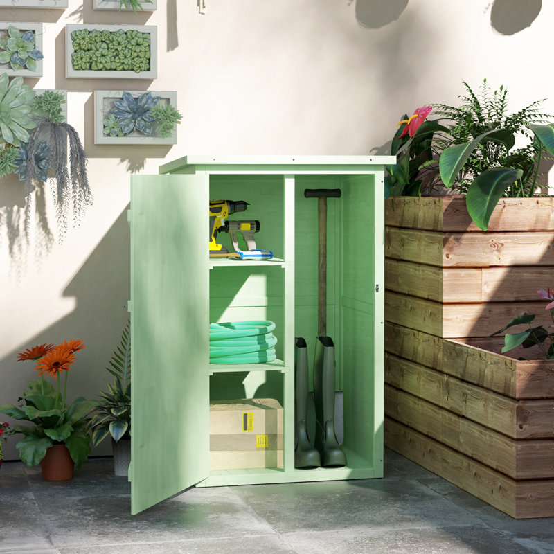 3 ft. W x 2 ft. D Solid Wood Storage Shed