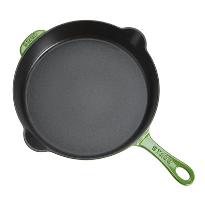 Staub Cast Iron 11-Inch Traditional Deep Skillet - Pistachio