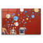 «Red Dog Barrel» par Kathryn Wronski, art mural en verre rouge-1106785760