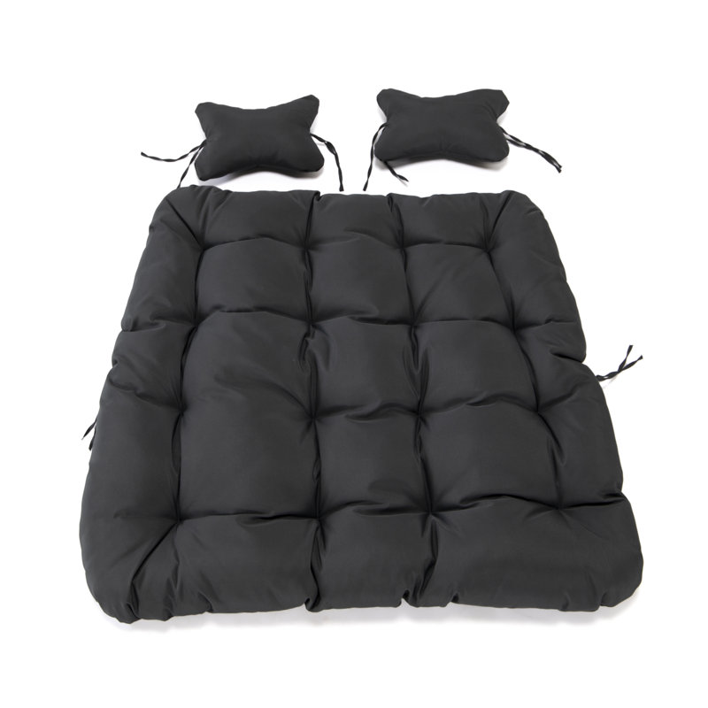 Coussin de balançoire suspendu pour 2 personnes Perine, Anthracite