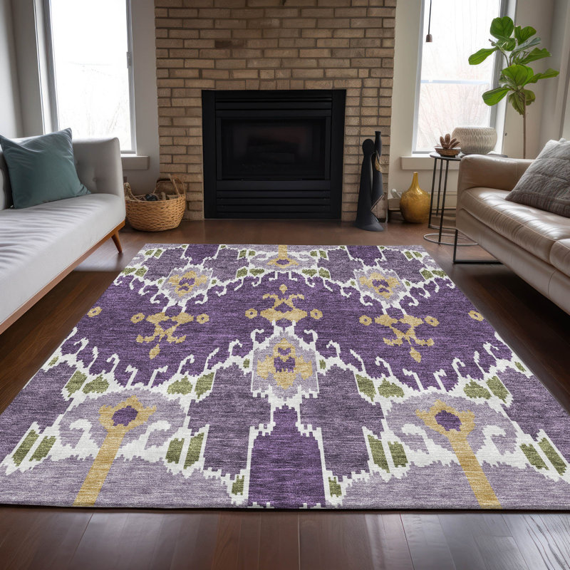 Tapis intérieur / extérieur Caziyah, Rectangulaire 3 pi x 5 pi