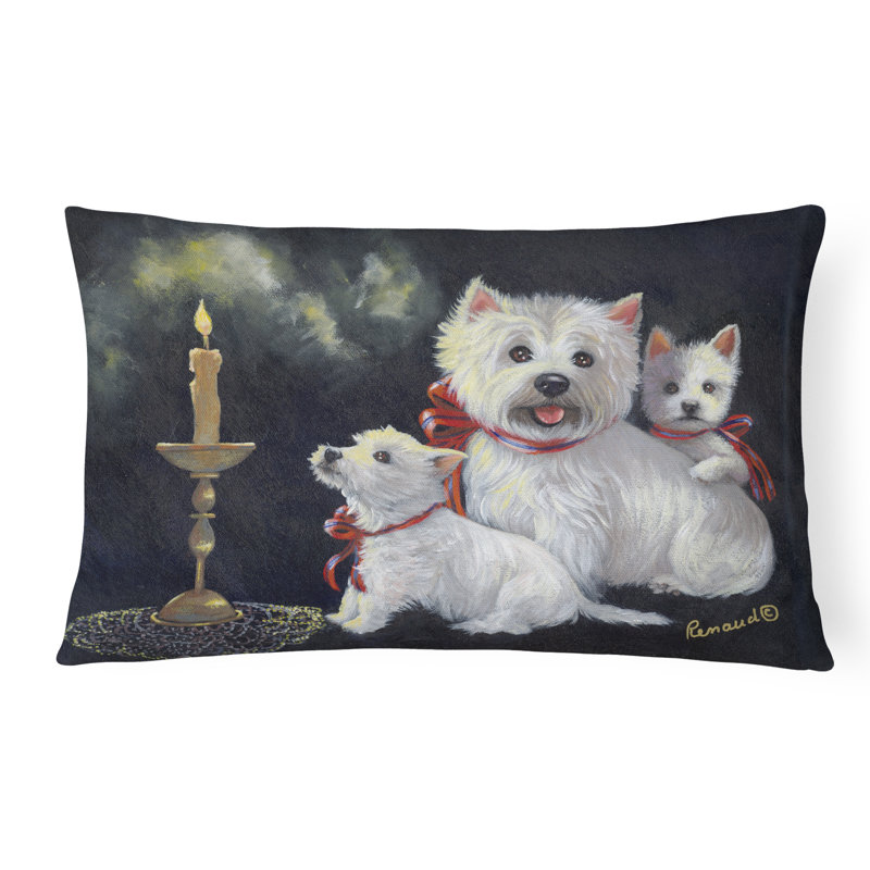  Housse et insert de coussin d'extérieur pour l'extérieur, Westie, éclat