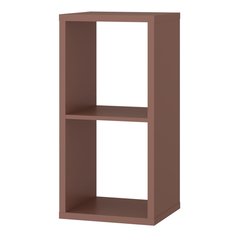 Mauro Cube Bookcase, Orange, (1 Shelf) 72.8cm.H x 72.8cm.W x 72.8cm.D