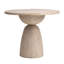 Balak Reclaimed Pine Round Modern Hourglass Bistro Dining Table-2001757262-2002183037