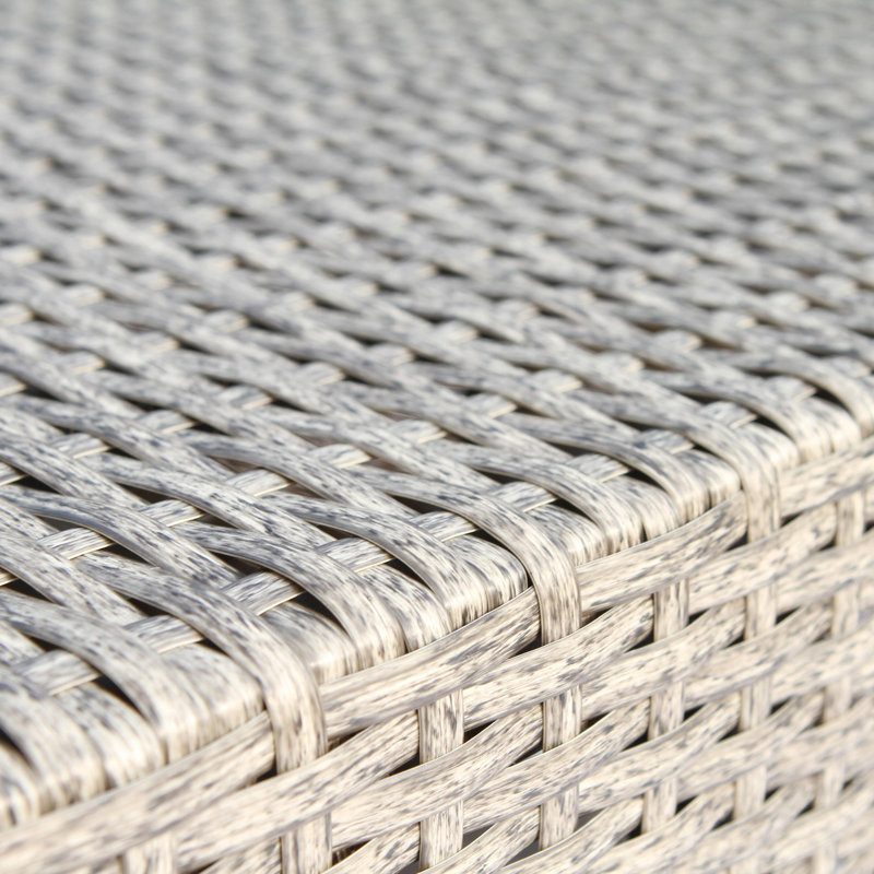 Ensemble de conversation pour 8 personnes avec coussins Normandy Wicker