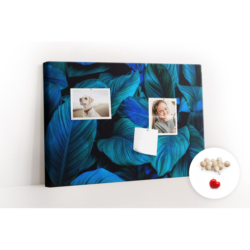 Wall Mounted cork board with print decorative wall notice boards decorative bulletin board ideas Tropical nature
