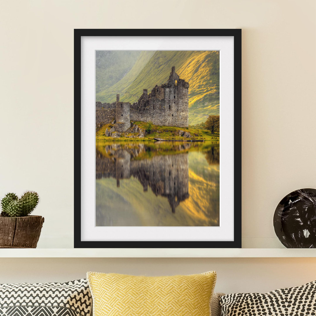 Gerahmtes Papierbild Kilchurn Castle in Schottland