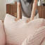 Chaise longue en velours côtelé avec deux coussins-129916152
