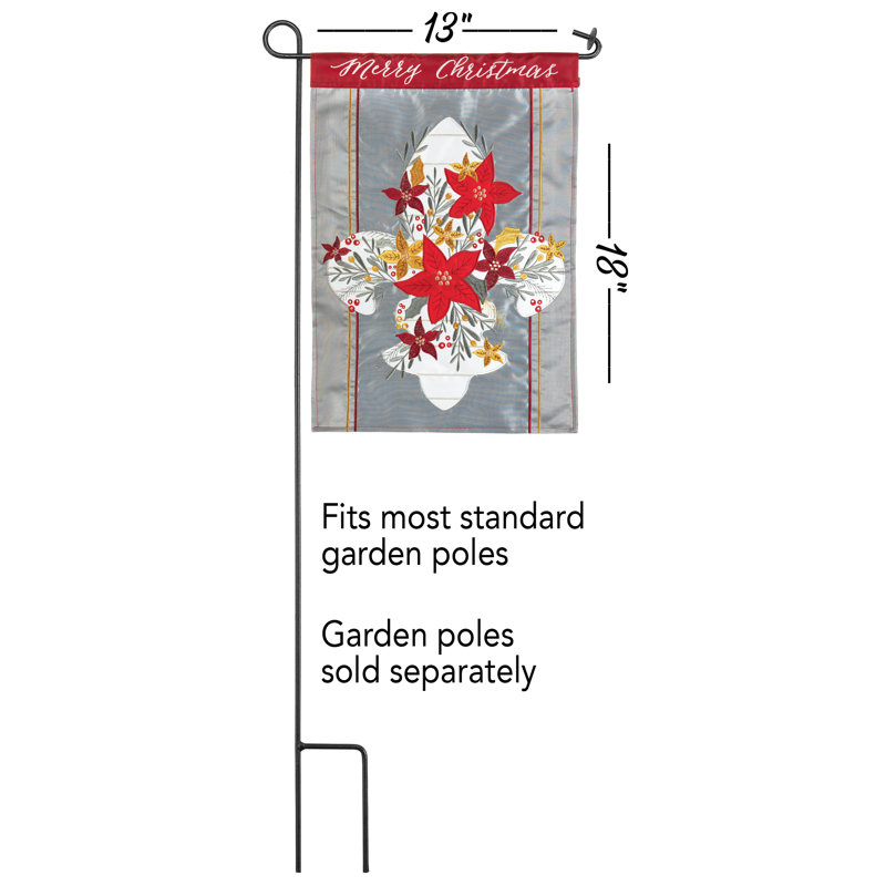 Drapeau de jardin en polyester 1,5 x 1,1 pi Bravlio