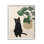 «Cat & Monstera Plant», art mural sur toile par Tara Royle