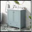 Meuble-lavabo multifonctionnel avec portes et tiroir 30 po