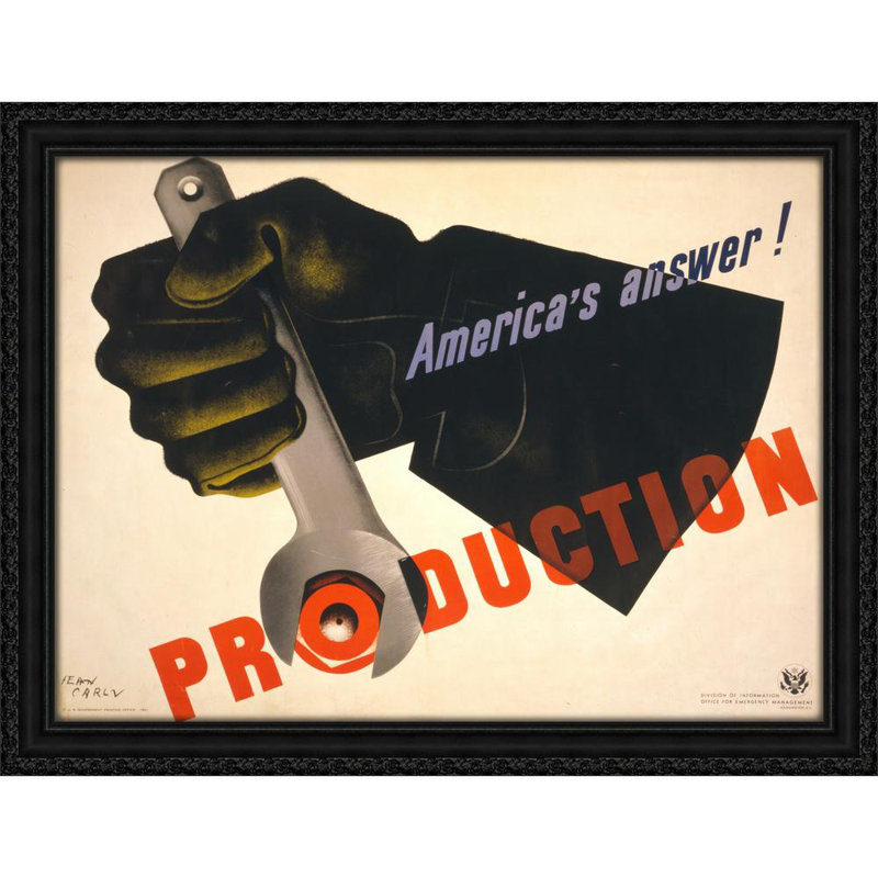 La production, la réponse de l'Amérique! (1941-1942), H 25 po x l 32 po
