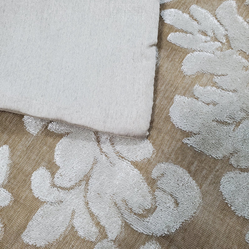 Ensemble de 2 coussins en jacquard, Beige